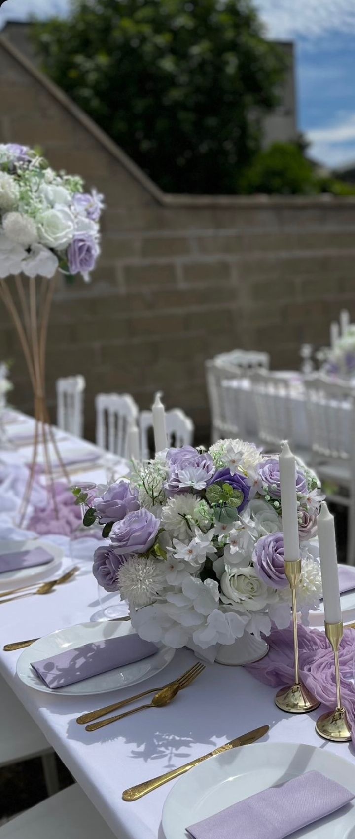 Prestation Maison LSM - décoration extérieure lilas